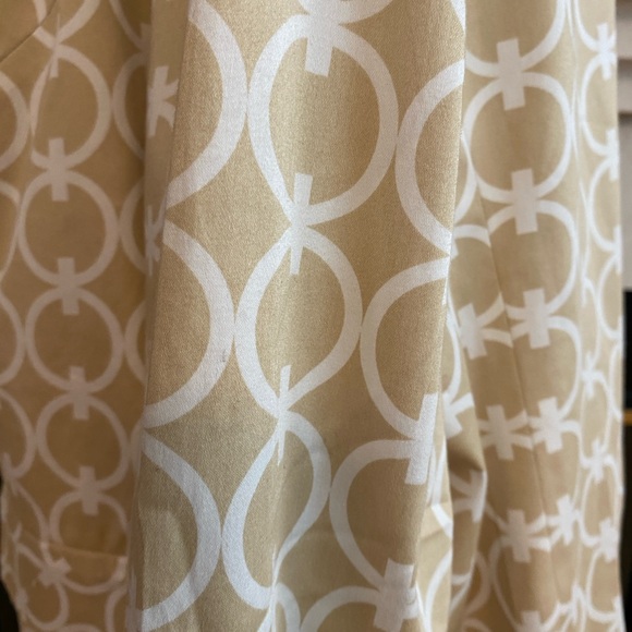 Talbots Woman Stretch Jacket, 3/4 Sleeves, Cream & White, Size 18W - Picture 9 of 12